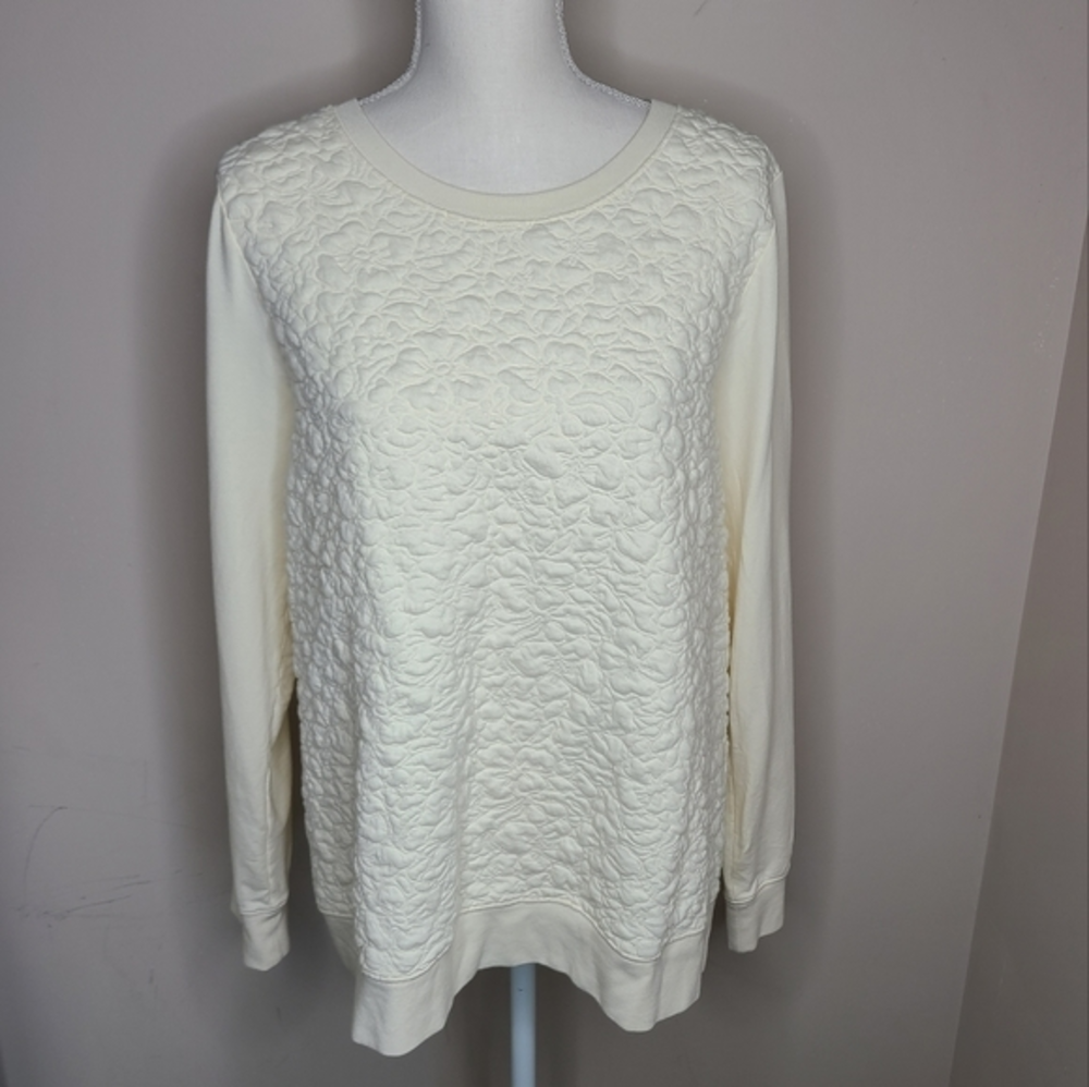 Tommy Bahama Quilted Cream‎ Top-Size  XL